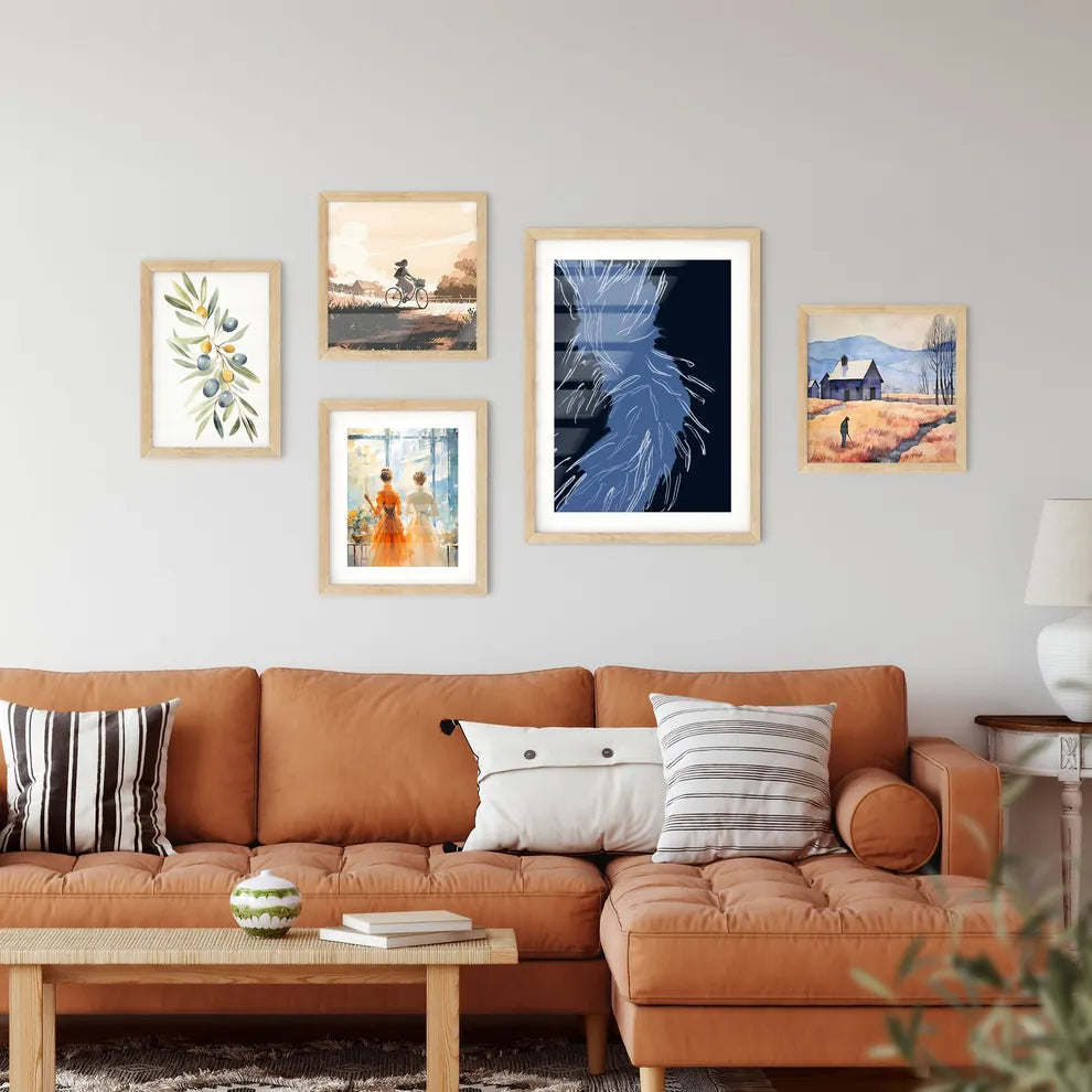 Tornado And Storm - A Blue And W Wall Art