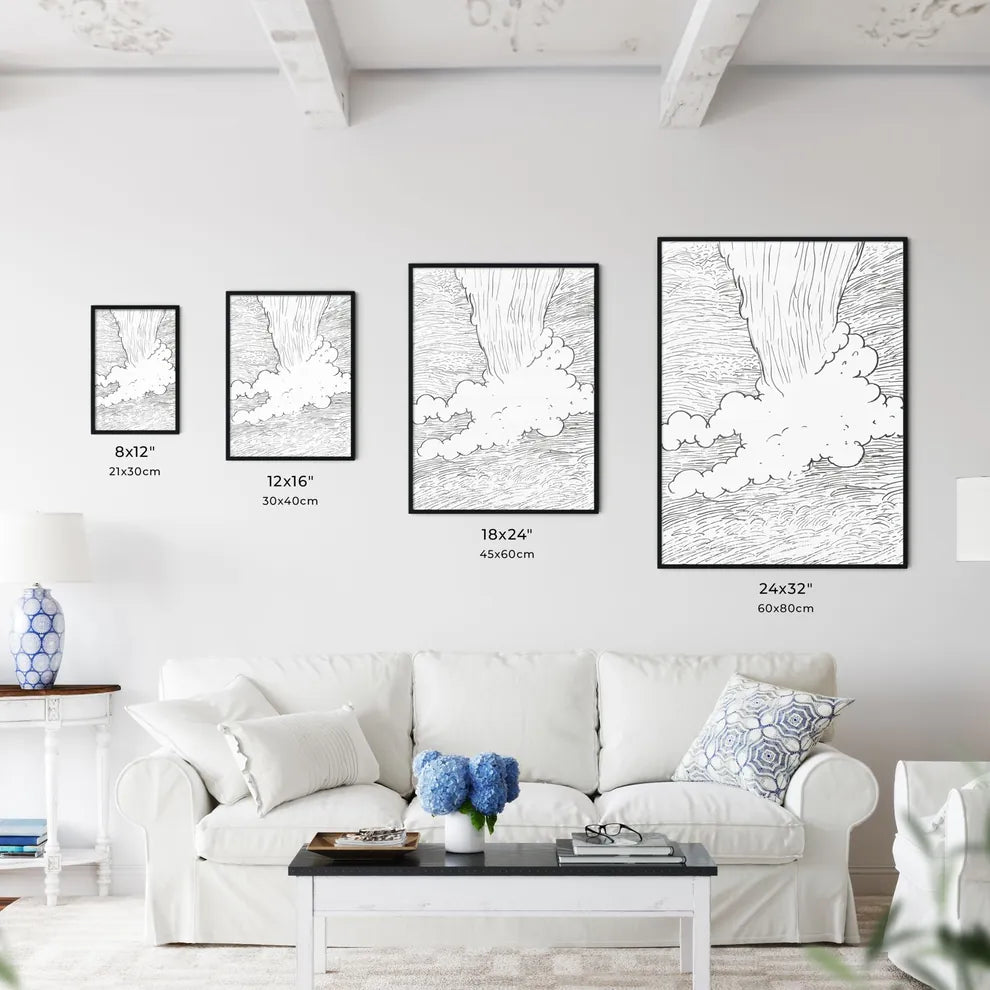 Tornado And Storm - A Drawing Of - Kitchen Hangings