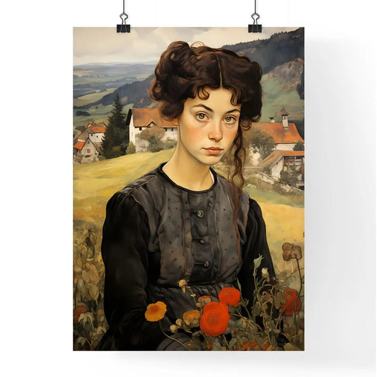 Travel Poster For The Rolling Hills - A Woma Poster