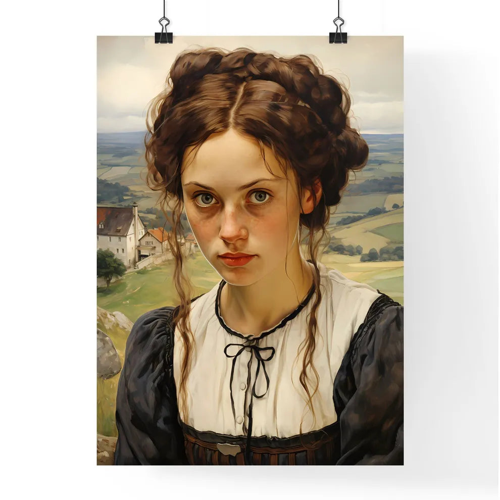 Travel Poster For The Rolling Hills - A Woma Poster