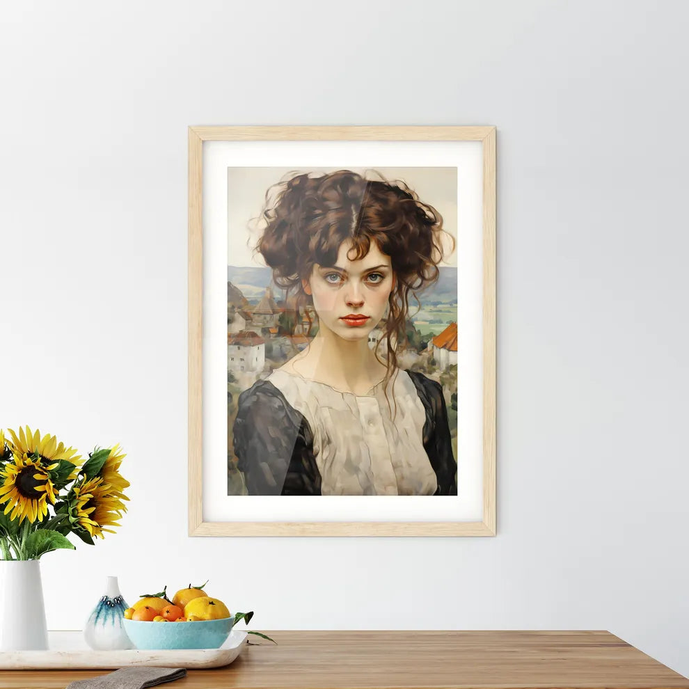 Travel Poster For The Rolling Hills - A Woma Framed Print
