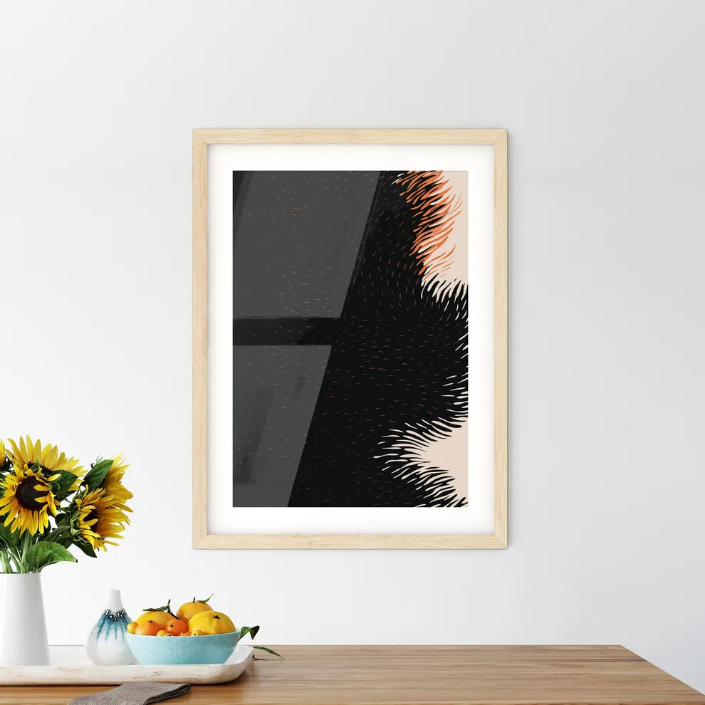 Urban Life Scene In New York - A Black And  Framed Print