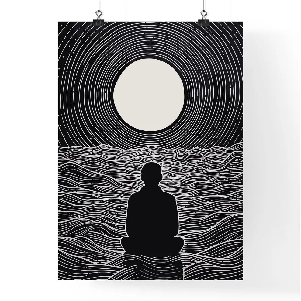 Wating To Start - A Person Sit Poster