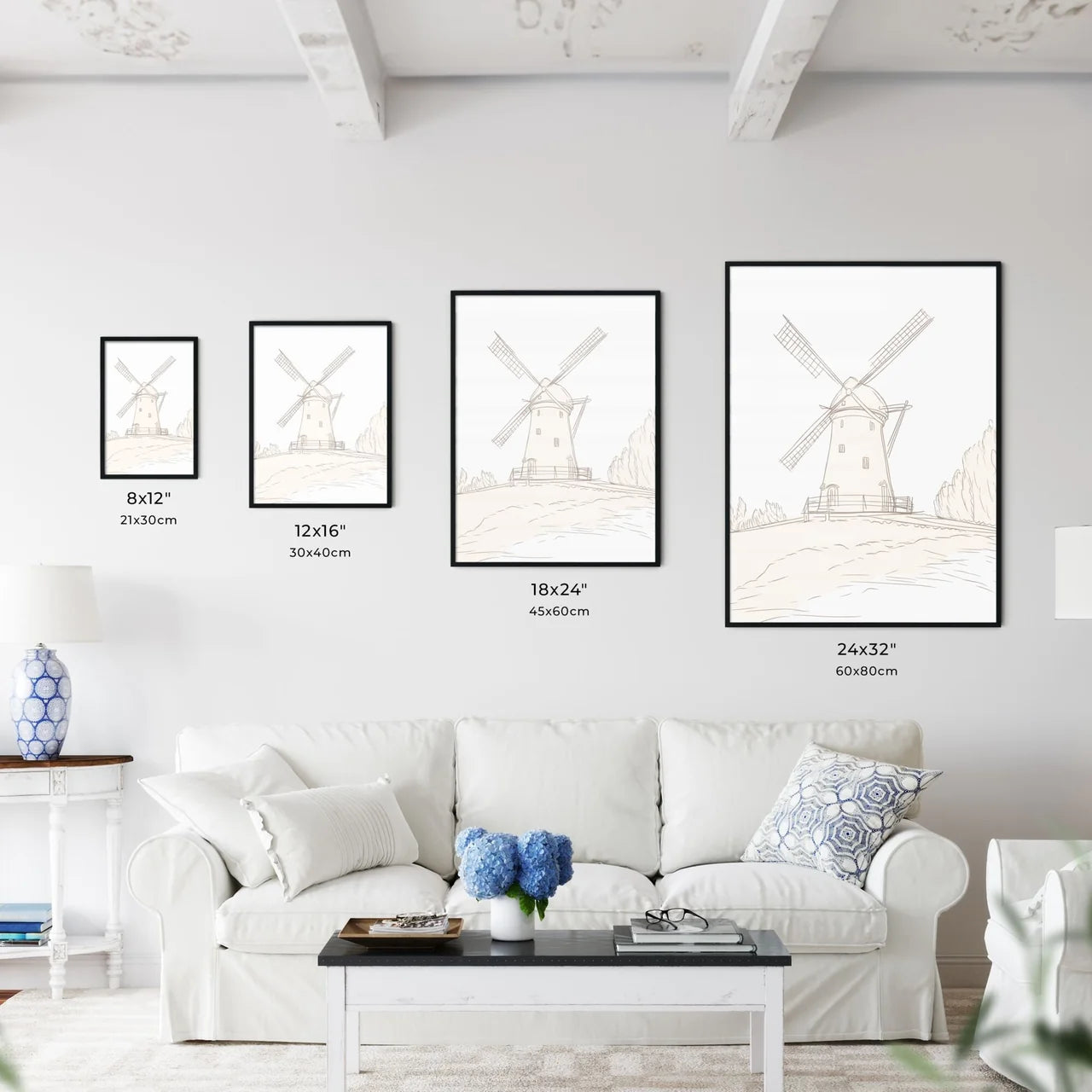 Windmill De Adriaan In Haarlem Netherlands - A Drawing Of A Windmill Size Chart