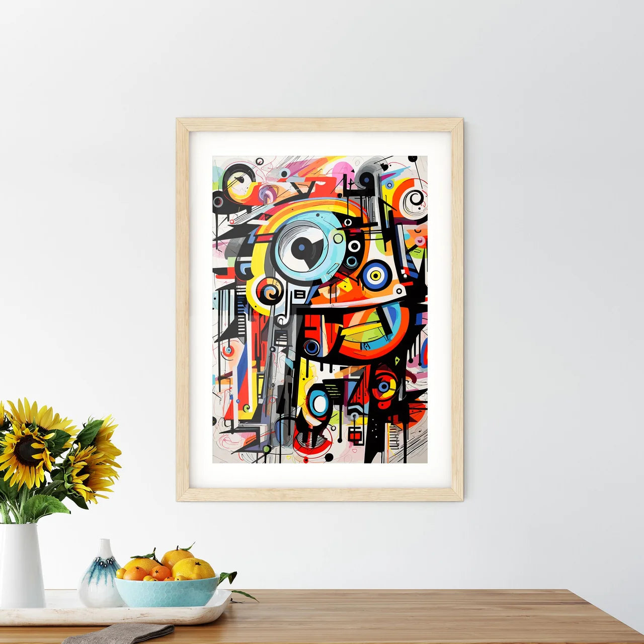 Wrong Geometry - A Colorful P Framed Print