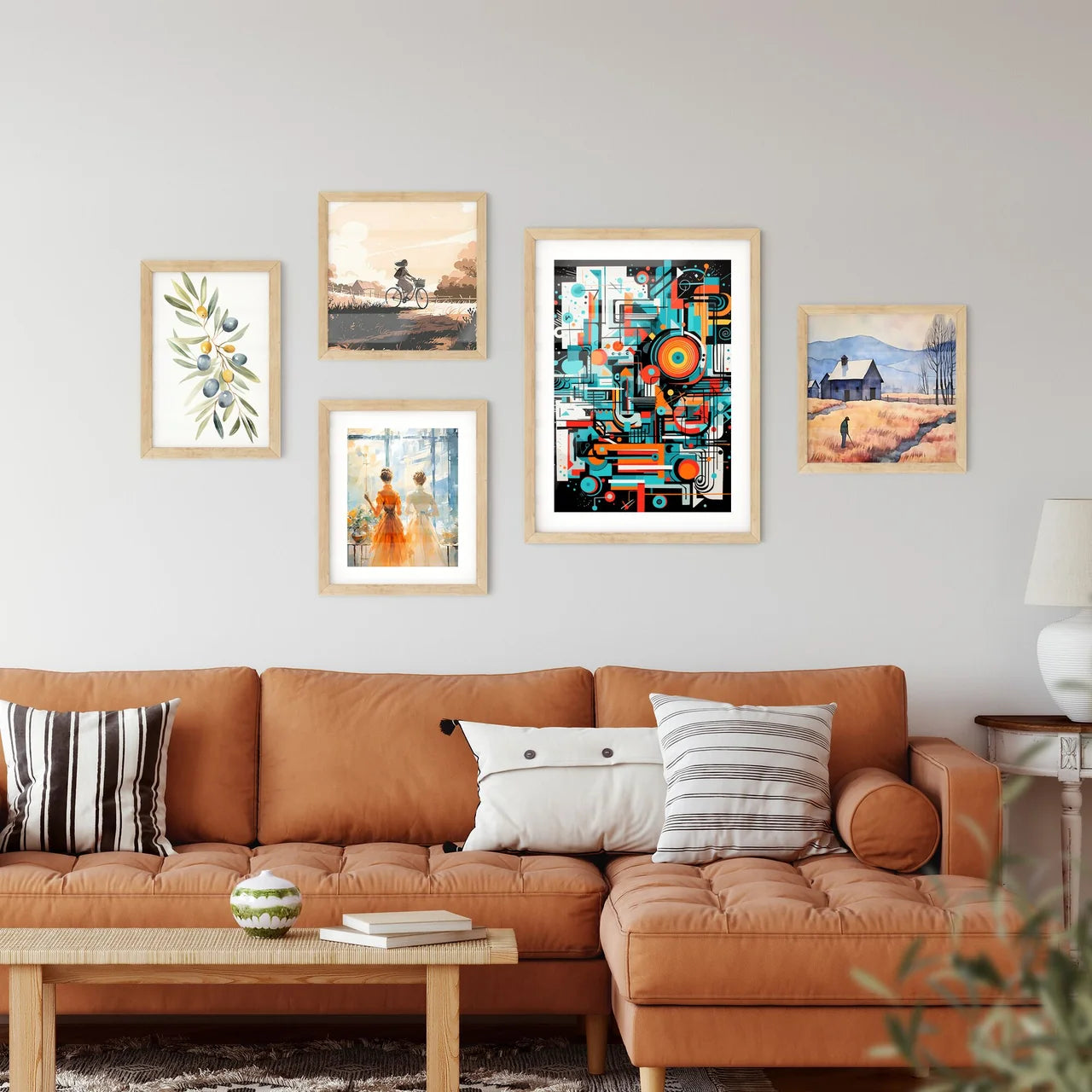 Wrong Geometry - A Colorful A Framed Print