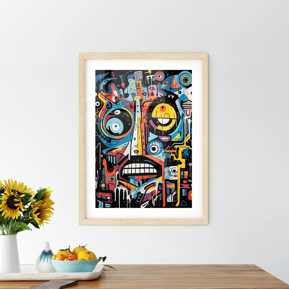 Wrong Geometry - A Colorful A Framed Print
