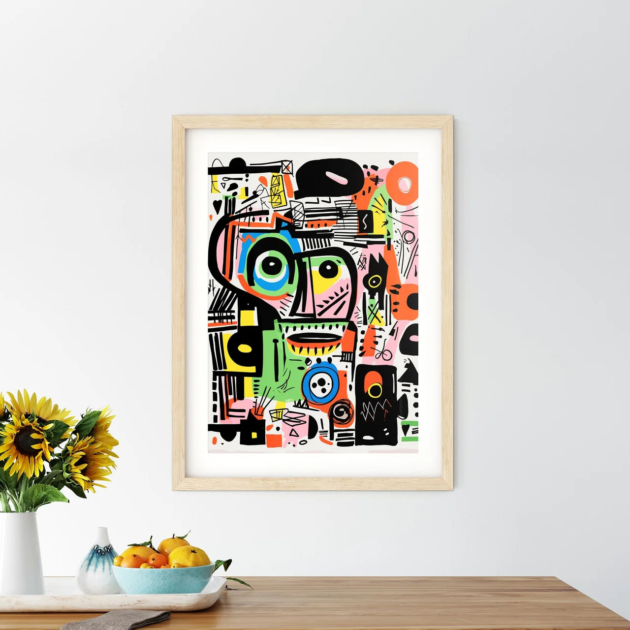 Zen Feeling Art Print - A Colorful A Framed Print