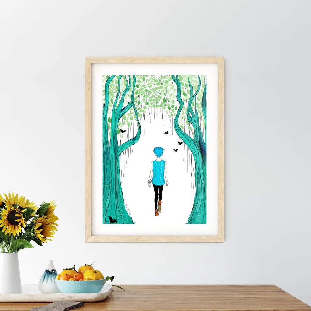 An Elf In The Wood  Framed Print