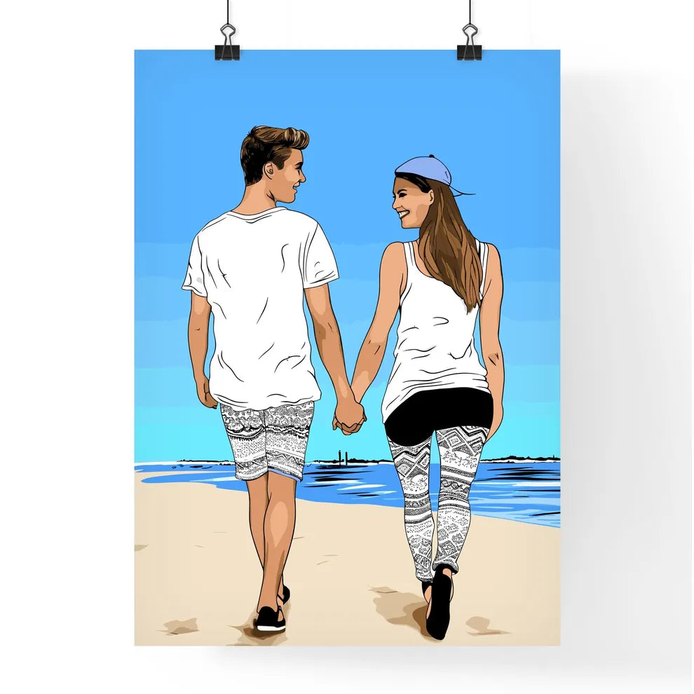 Beach Holidays For Romantic Young Couple - A Poster