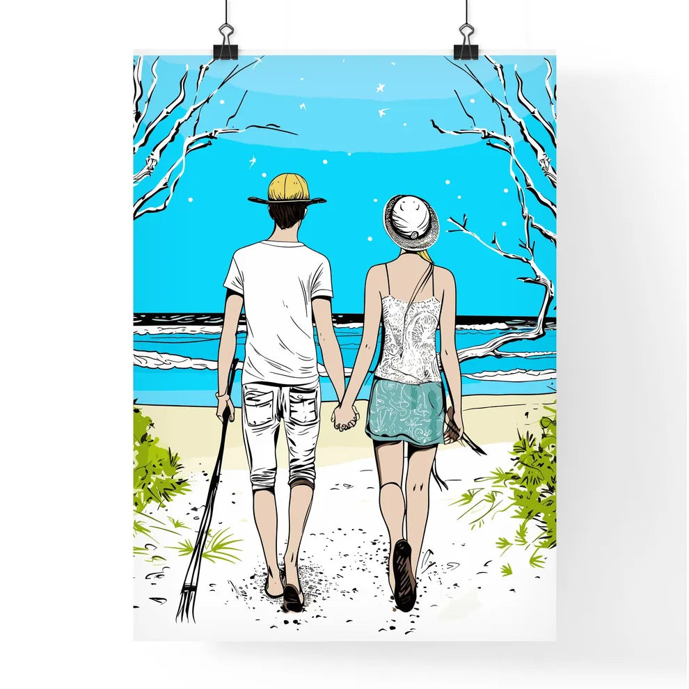 Beach Holidays For Romantic Young Couple - A Poster