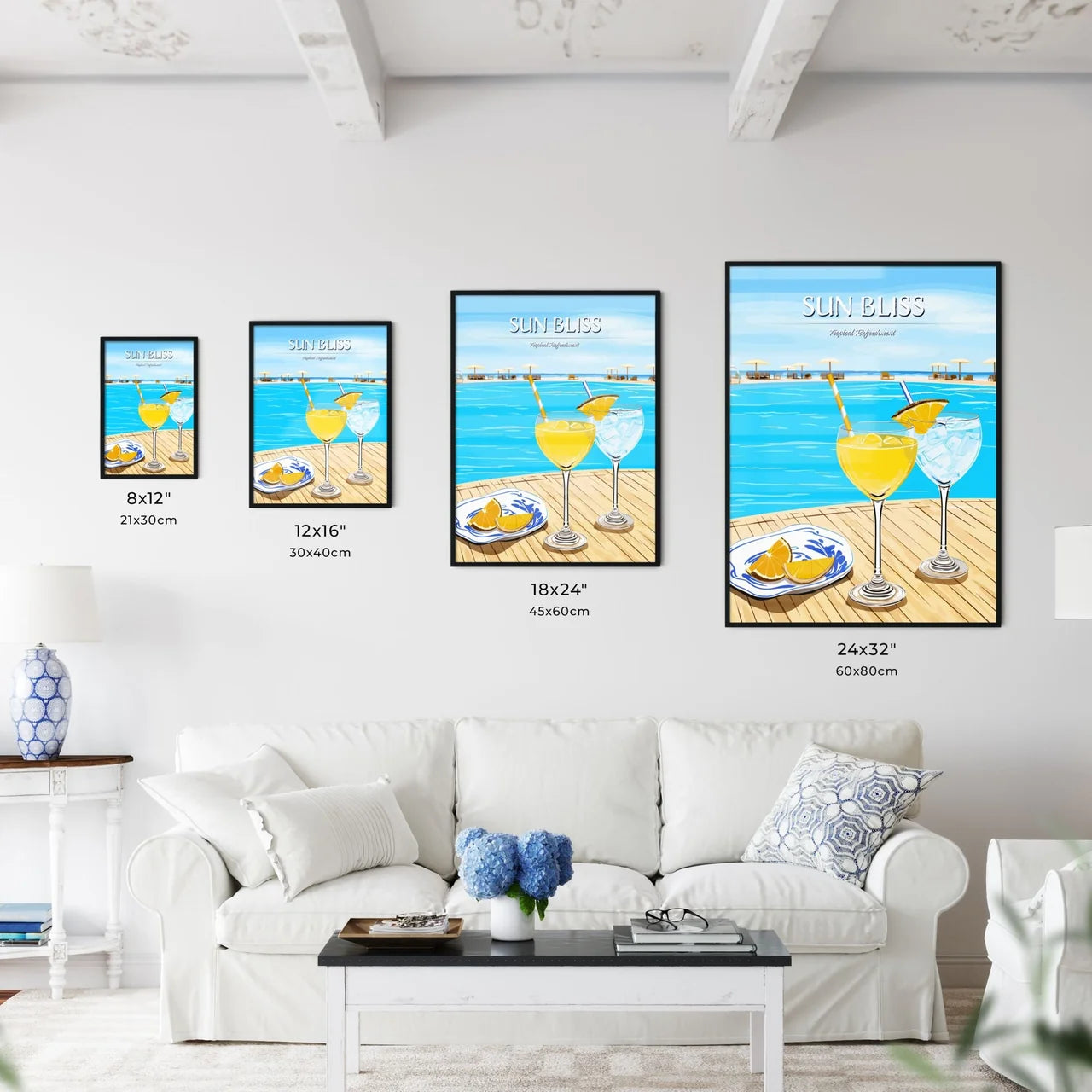 Beach Holidays With Two Cocktails Near Swimm - Kitchen Hangings