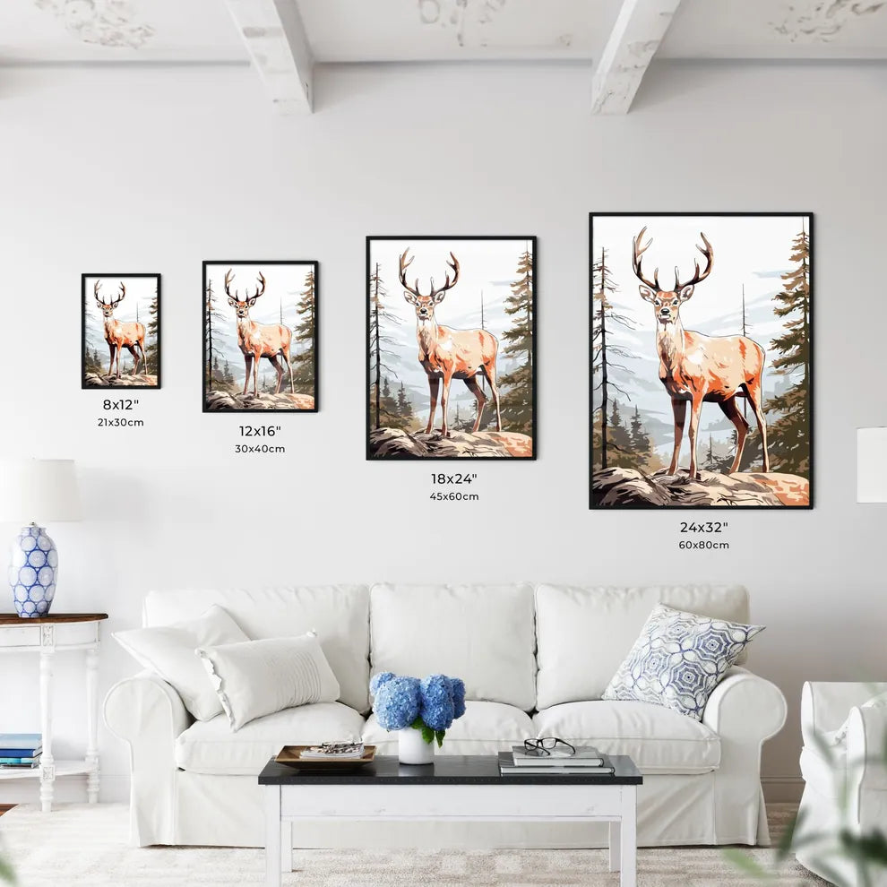 Beautiful Deer  Size Chart