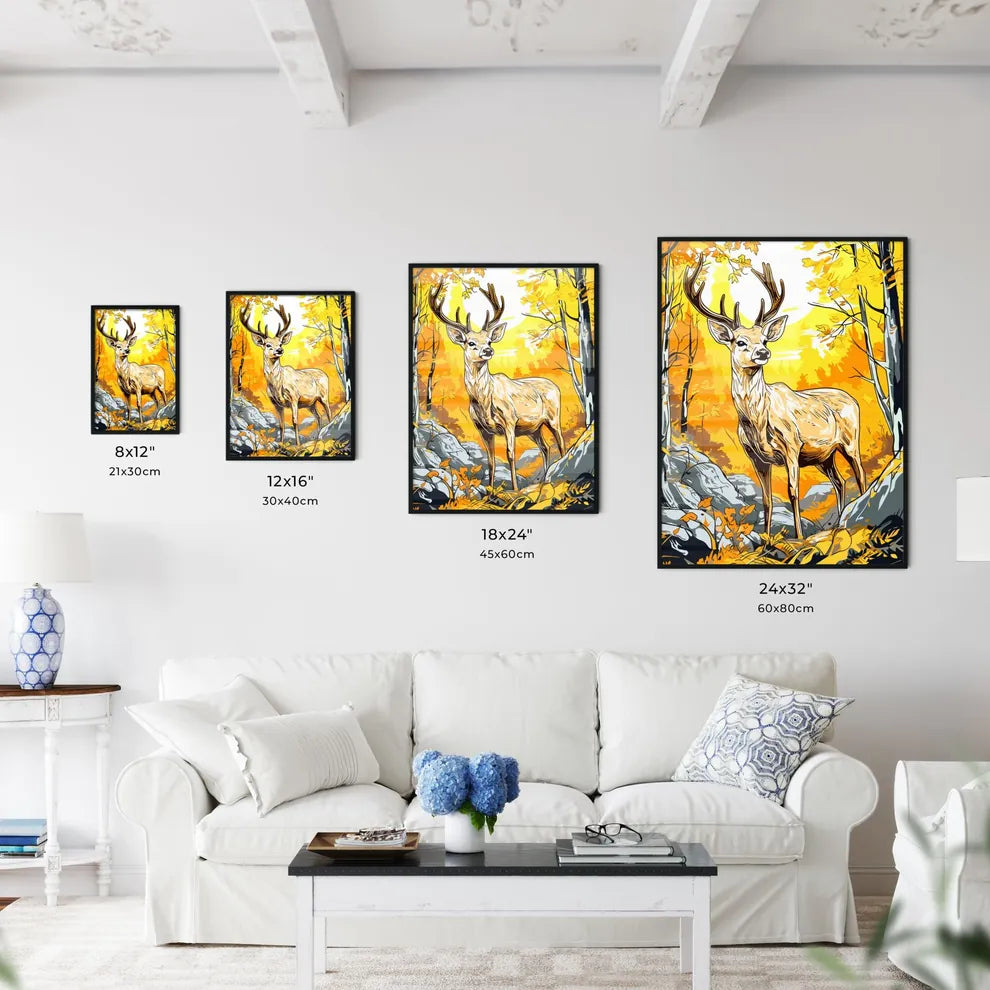 Beautiful Deer  Size Chart