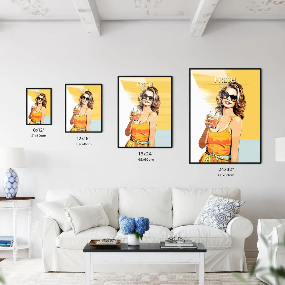 Coconut Fresh Cocktail Beach Woman Drinking  - Kitchen Hangings