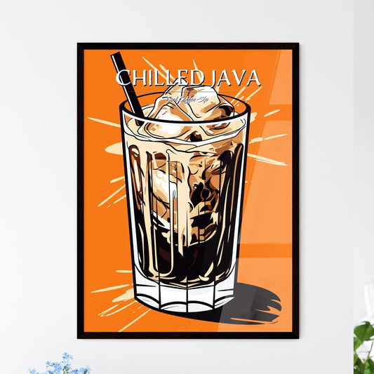 Cold Coffee Drink With Ice And Splashes - A  - Framed Art Print