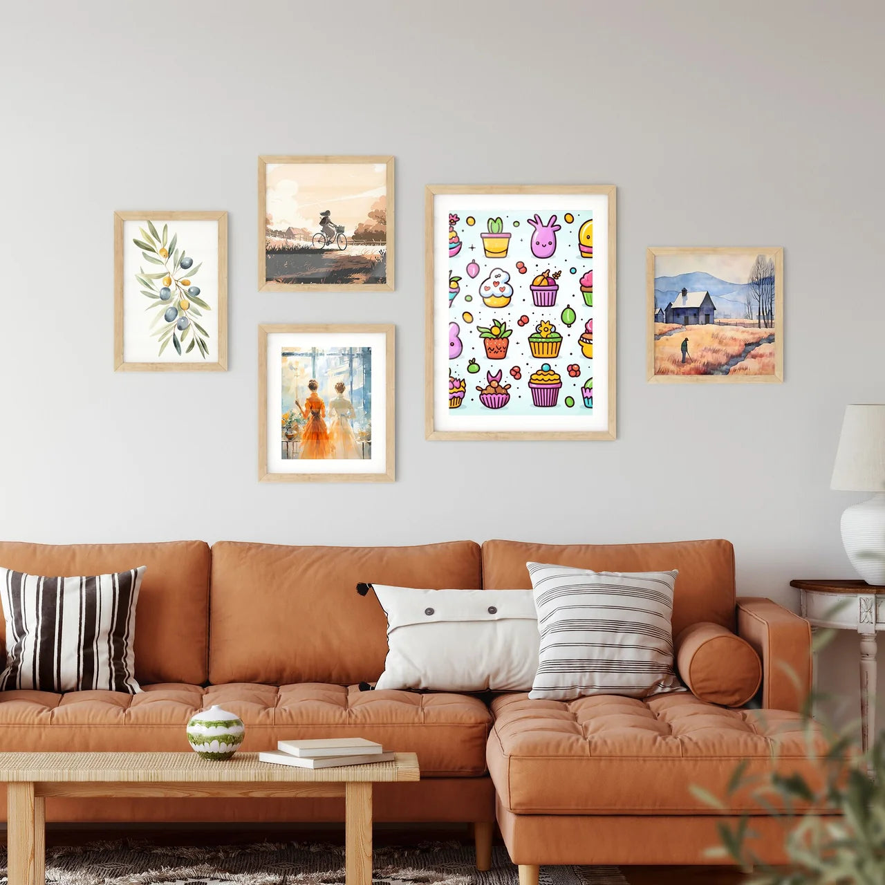 Colorful Easter Icons - Vector Set - Wall Art