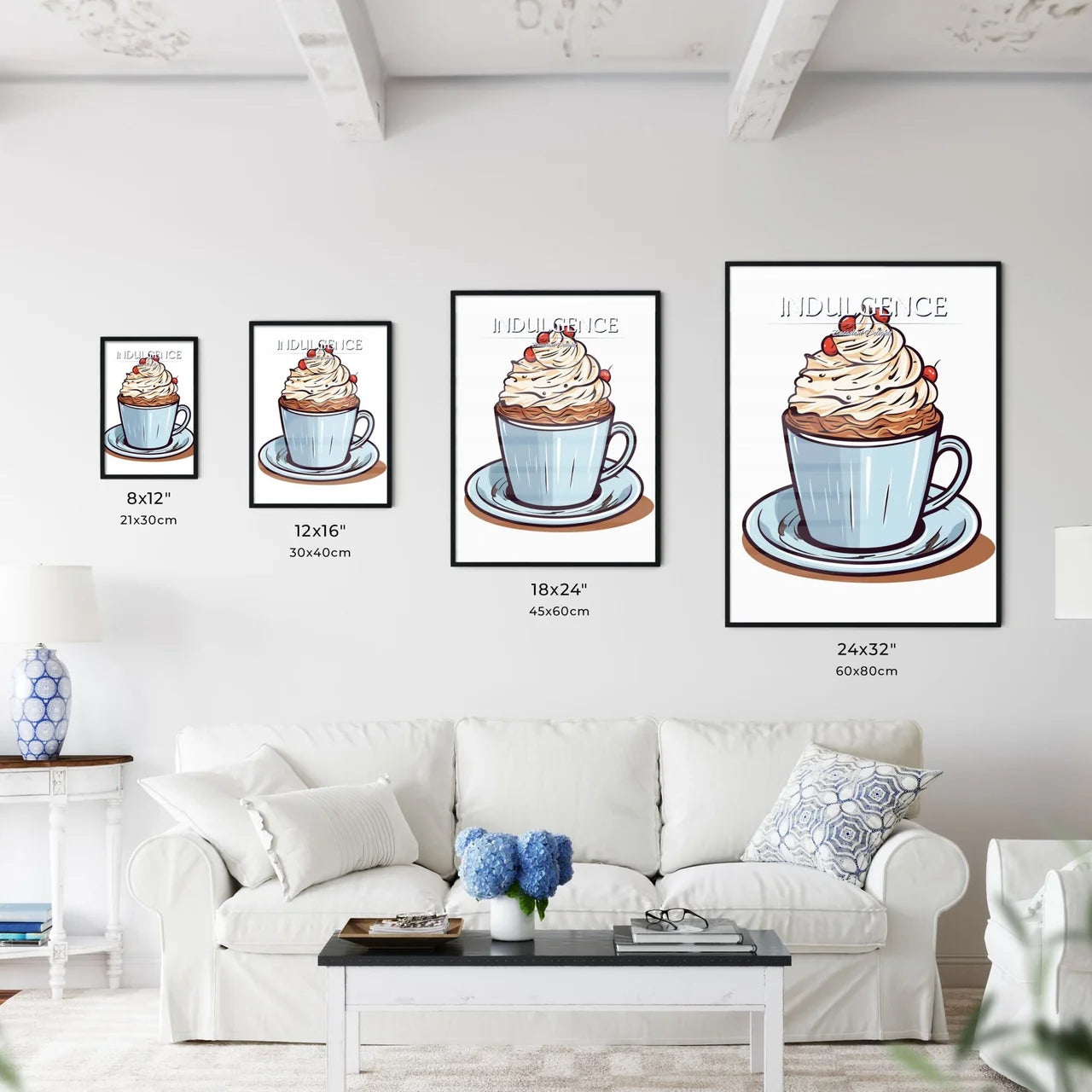 Cup Of Hot Chocolate With Whipped Cream - A  - Kitchen Hangings