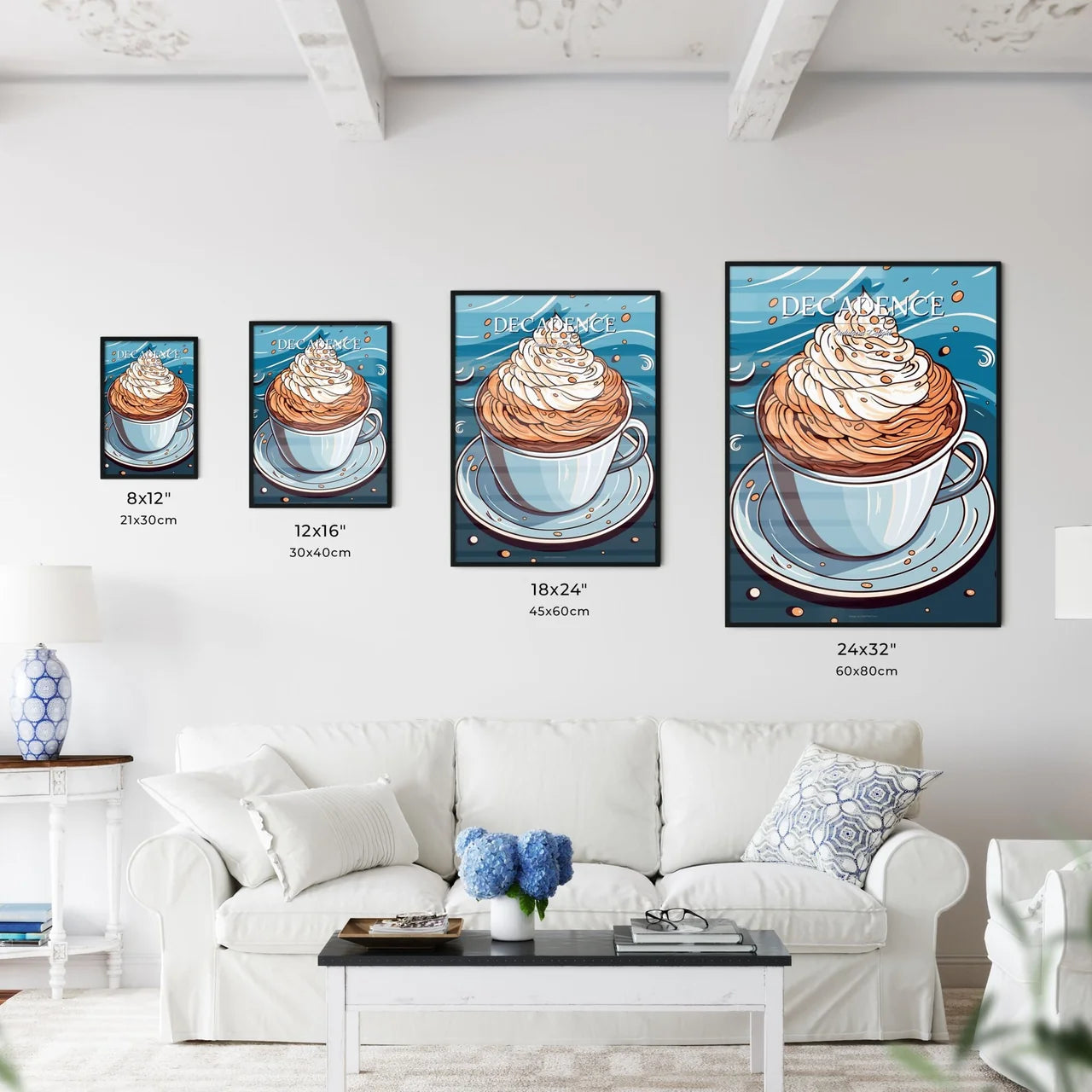 Cup Of Hot Chocolate With Whipped Cream - A  - Kitchen Hangings