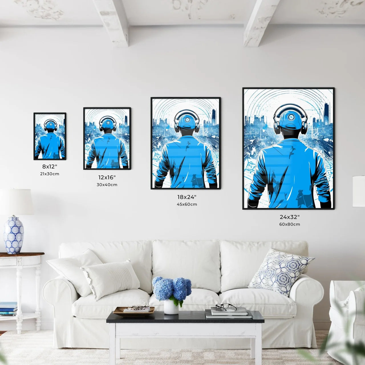 Disk Jockey With An Urban Background - A Man - Kitchen Hangings