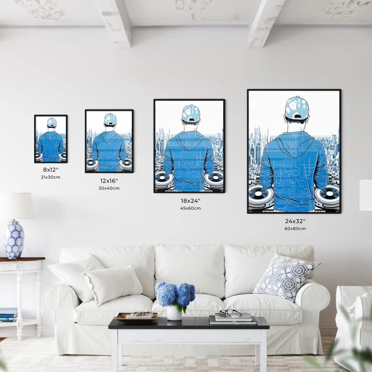 Disk Jockey With An Urban Background - A Man - Kitchen Hangings