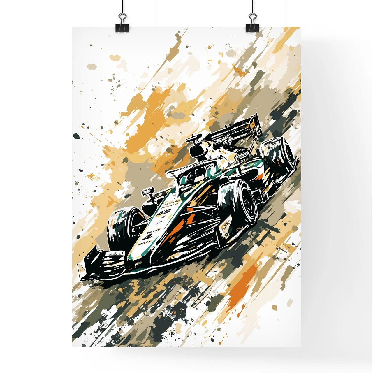 Formula 1 Race Poster - A Painting O Poster
