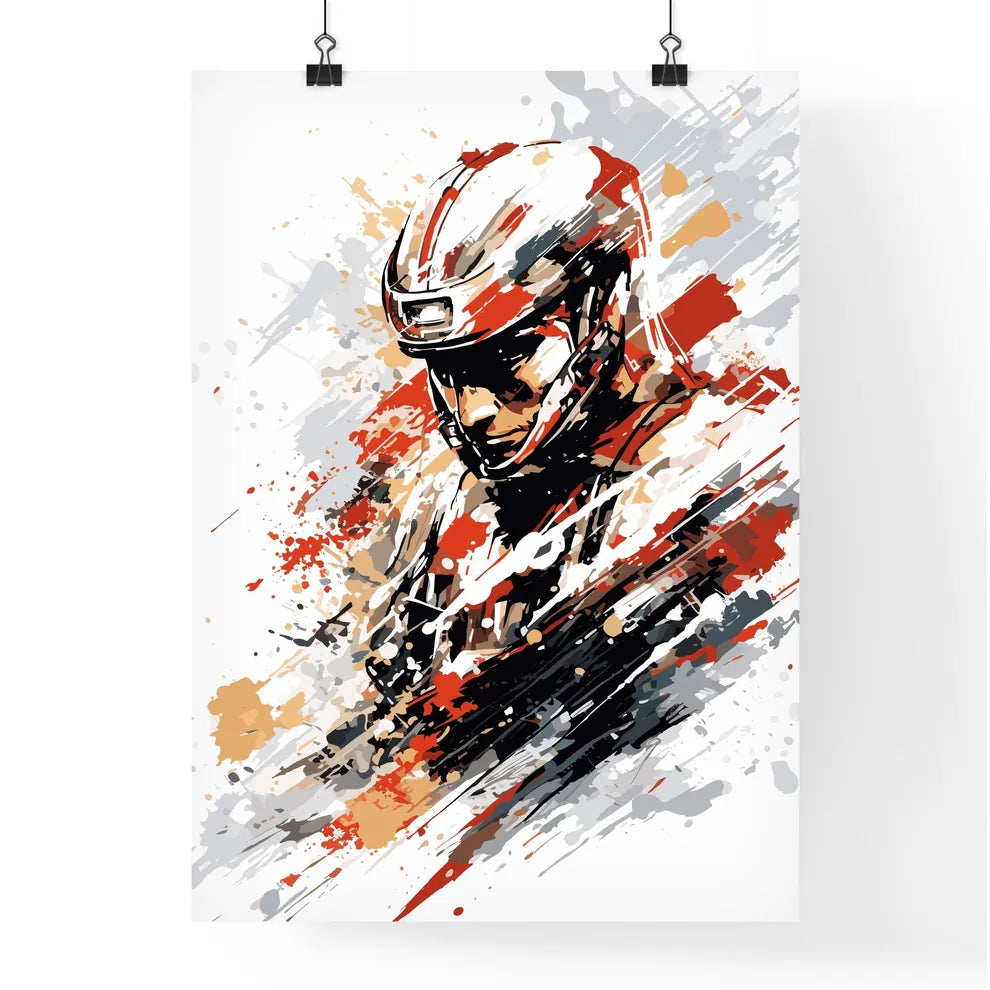 Formula 1 Race Poster - A Man Wearin Poster