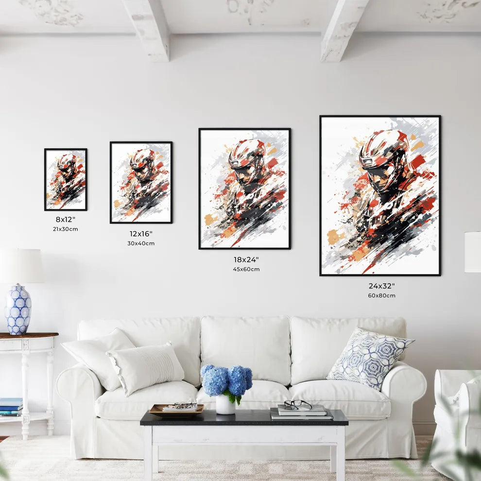 Formula 1 Race Poster - A Man Wearin - Kitchen Hangings