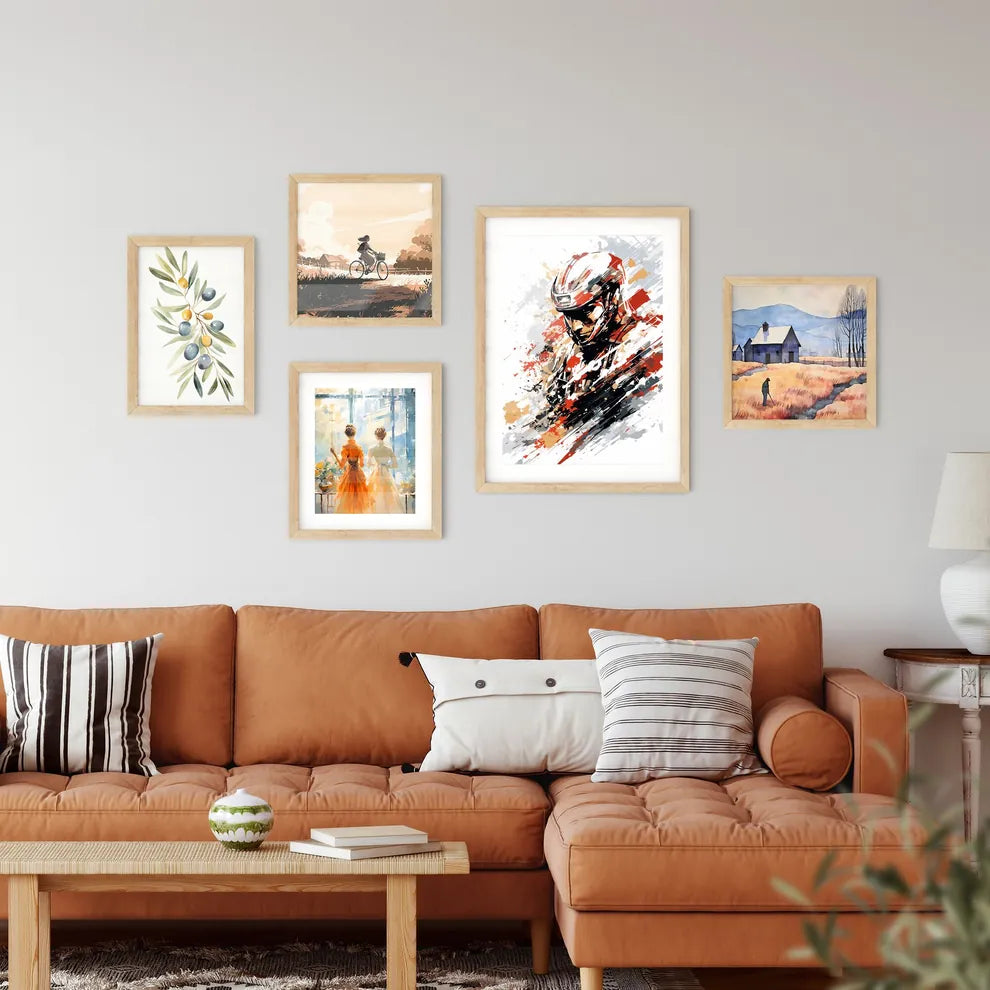 Formula 1 Race Poster - A Man Wearin Wall Art