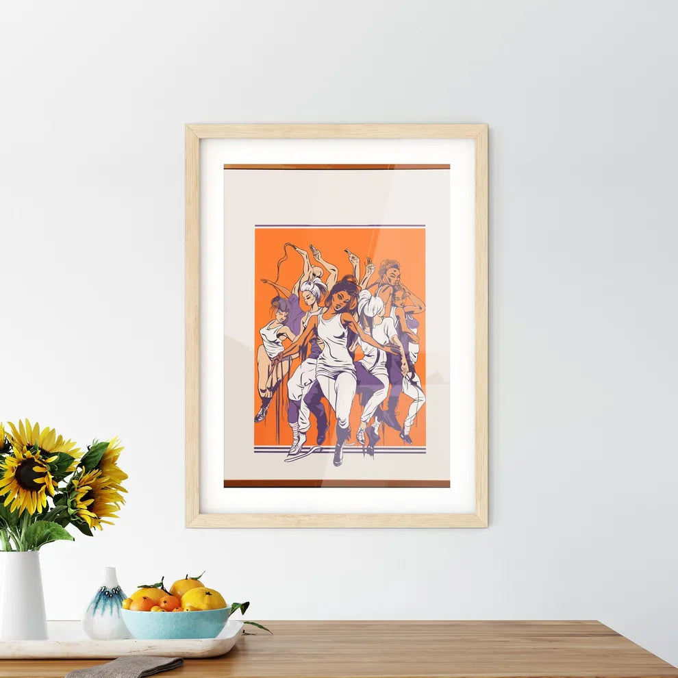 Hip Hop Dance Academy Poster - A Framed Art Framed Print