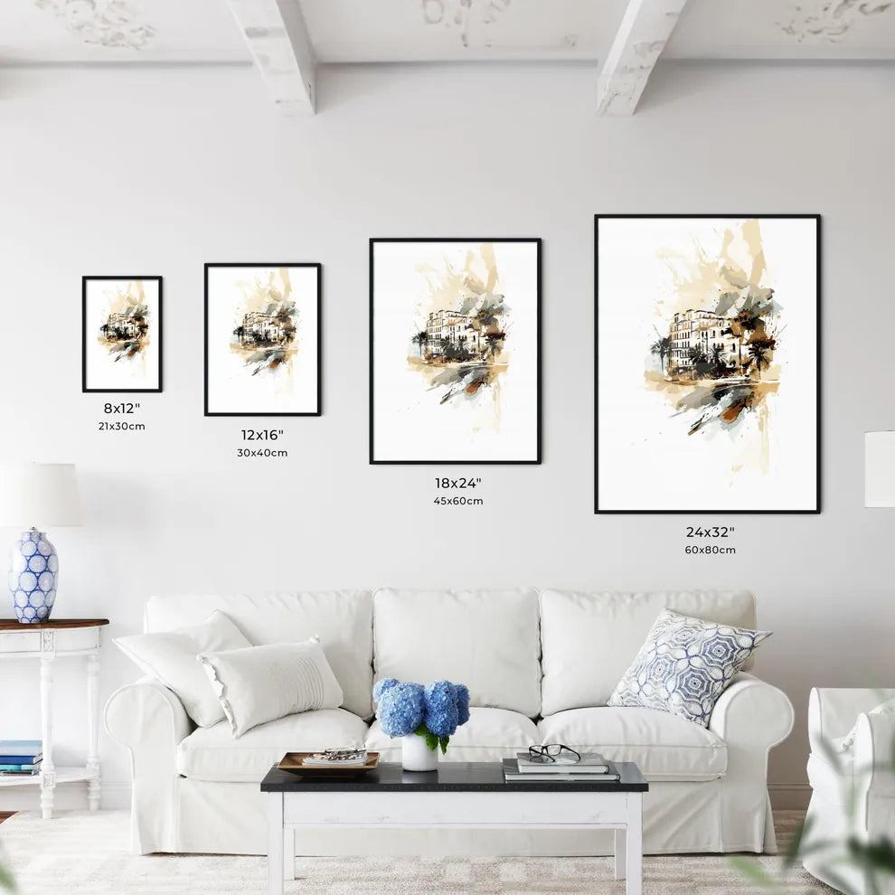 Ibiza Spain Vacation Poster - A Building W - Kitchen Hangings