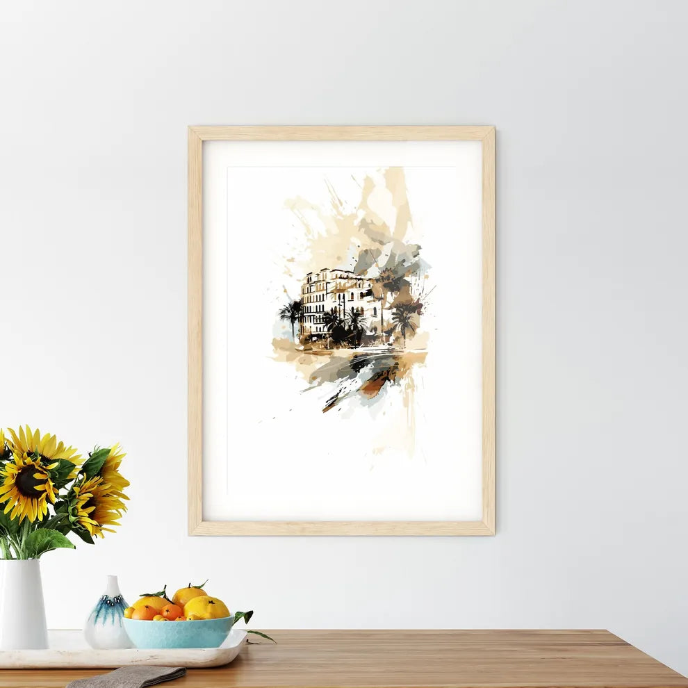 Ibiza Spain Vacation Poster - A Building W Framed Print