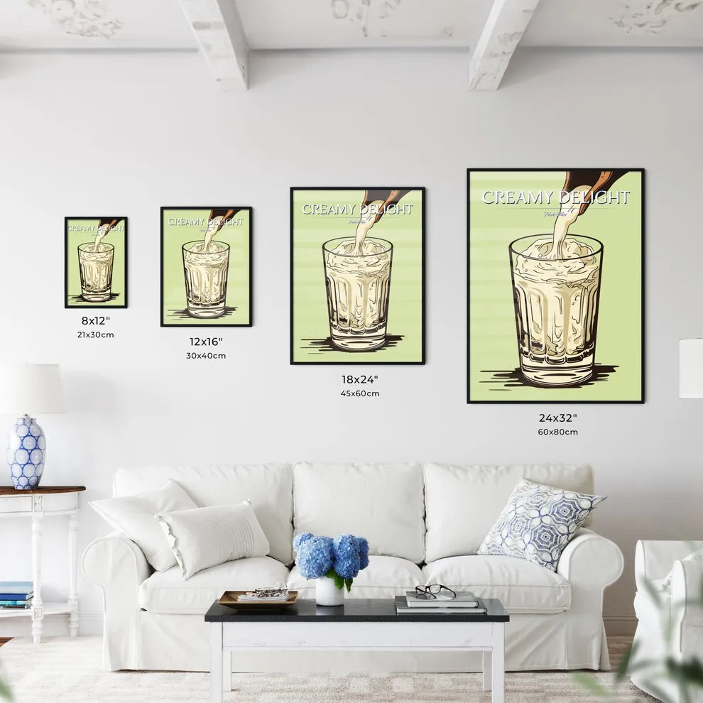 Irish Creme Liqueur Pouring Into A Glass Ful - Kitchen Hangings