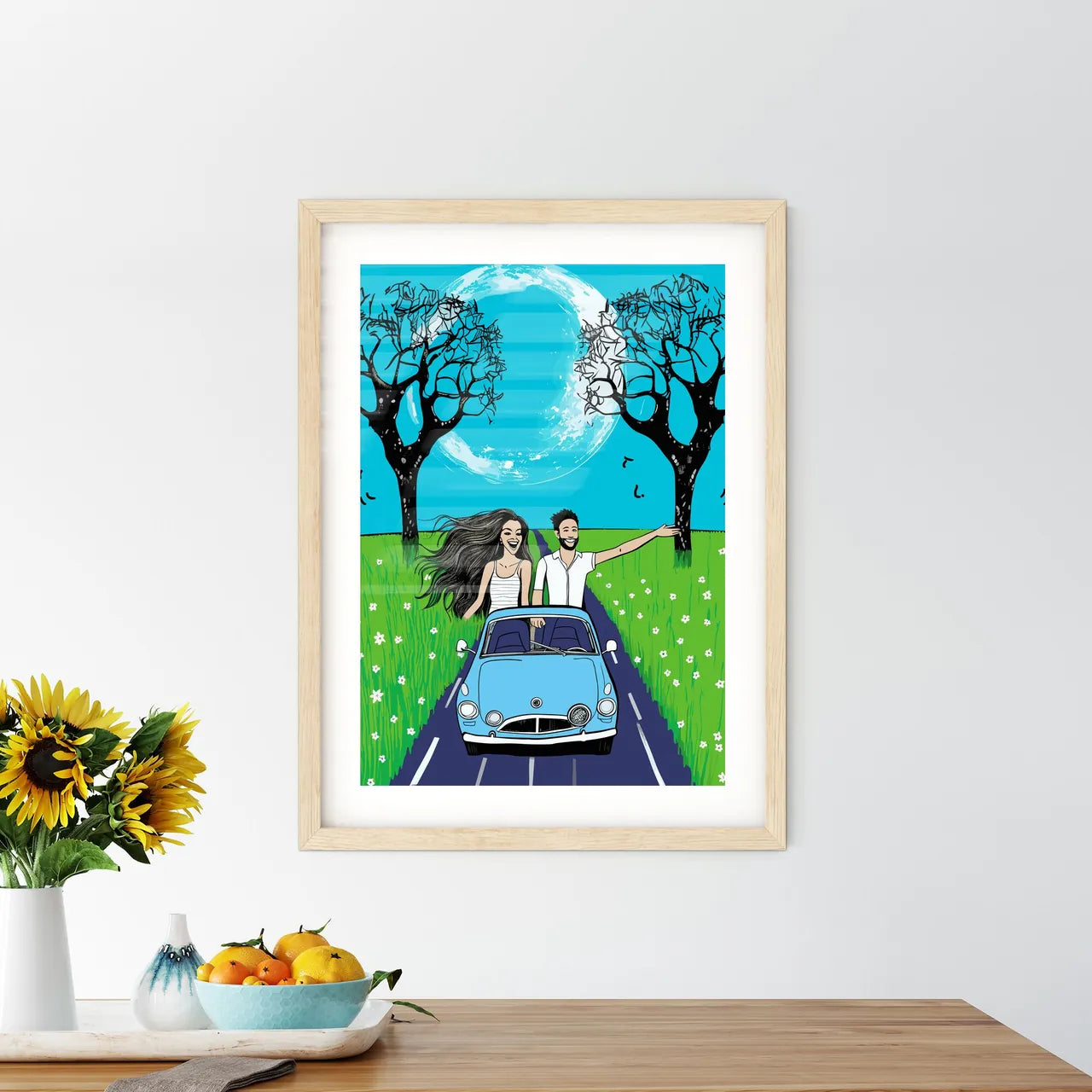 Just Married - Newlywed Cou Framed Print