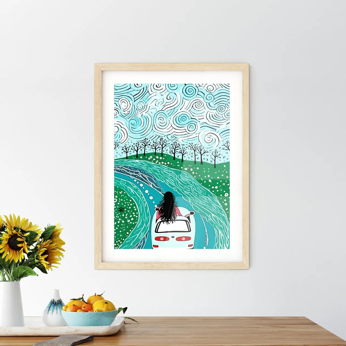 Just Married - Newlywed Cou Framed Print