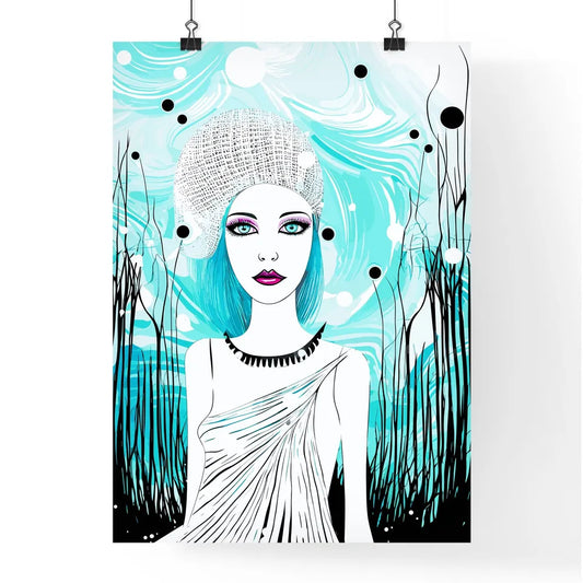 Lifestyle Fashion Illustration In The Disco  Poster