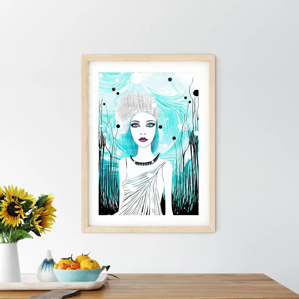Lifestyle Fashion Illustration In The Disco  Framed Print