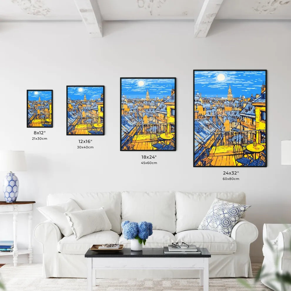 Over The Roofs Of Paris - A Rooftops Of A City Size Chart