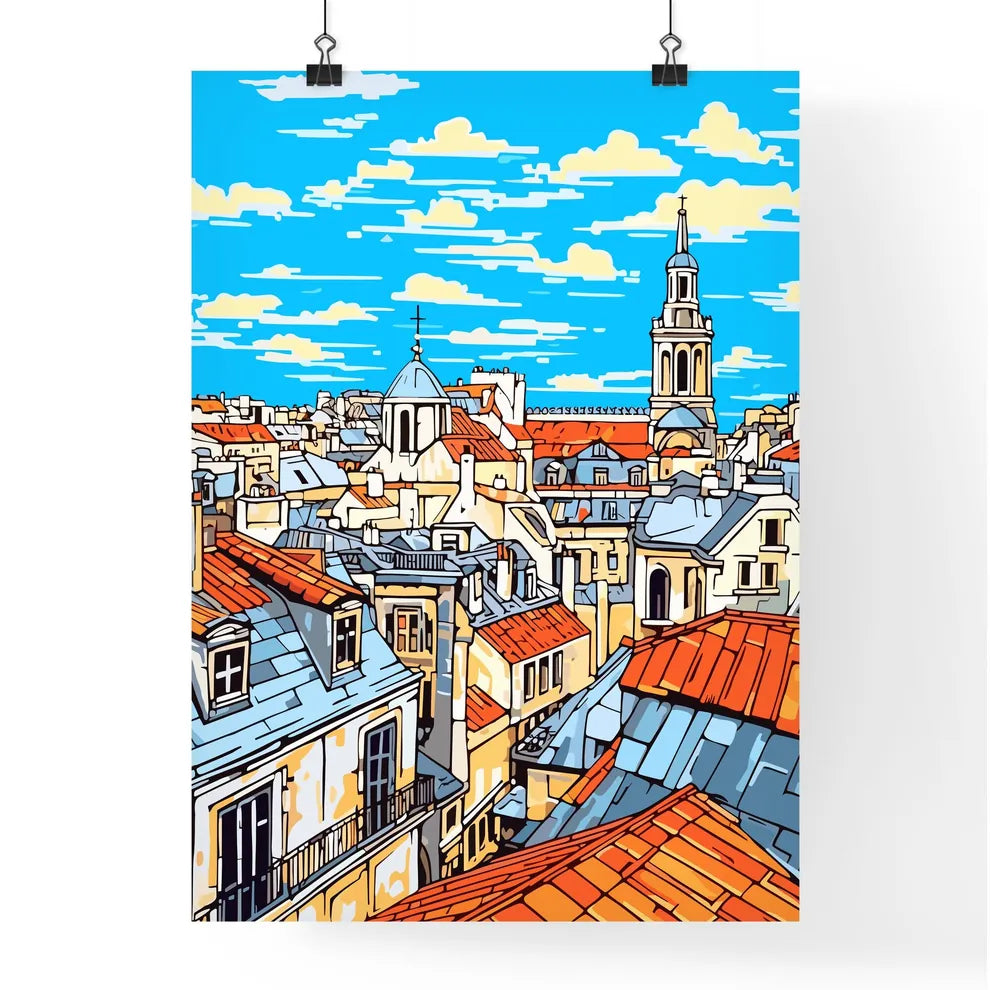 Over The Roofs Of Paris - A City With Many Roofs Poster