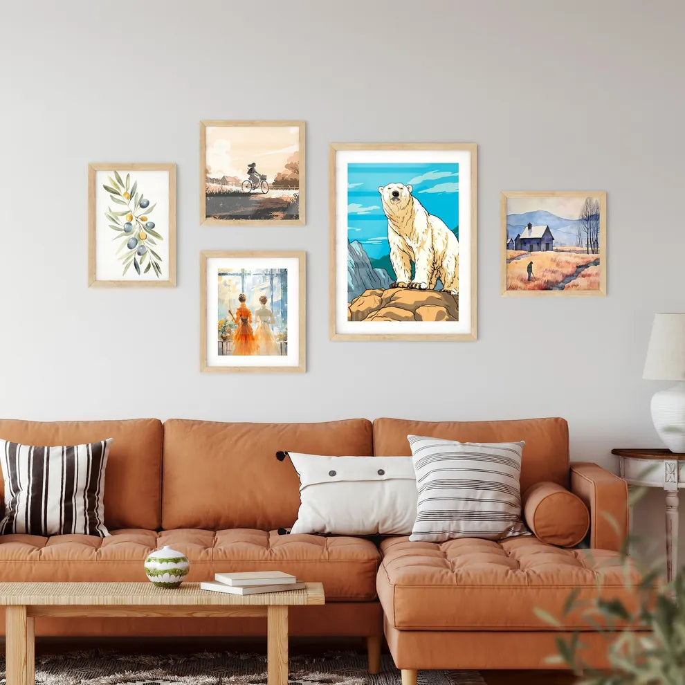 Polar Bear On The Canadian Arctic Tundra  Art Print