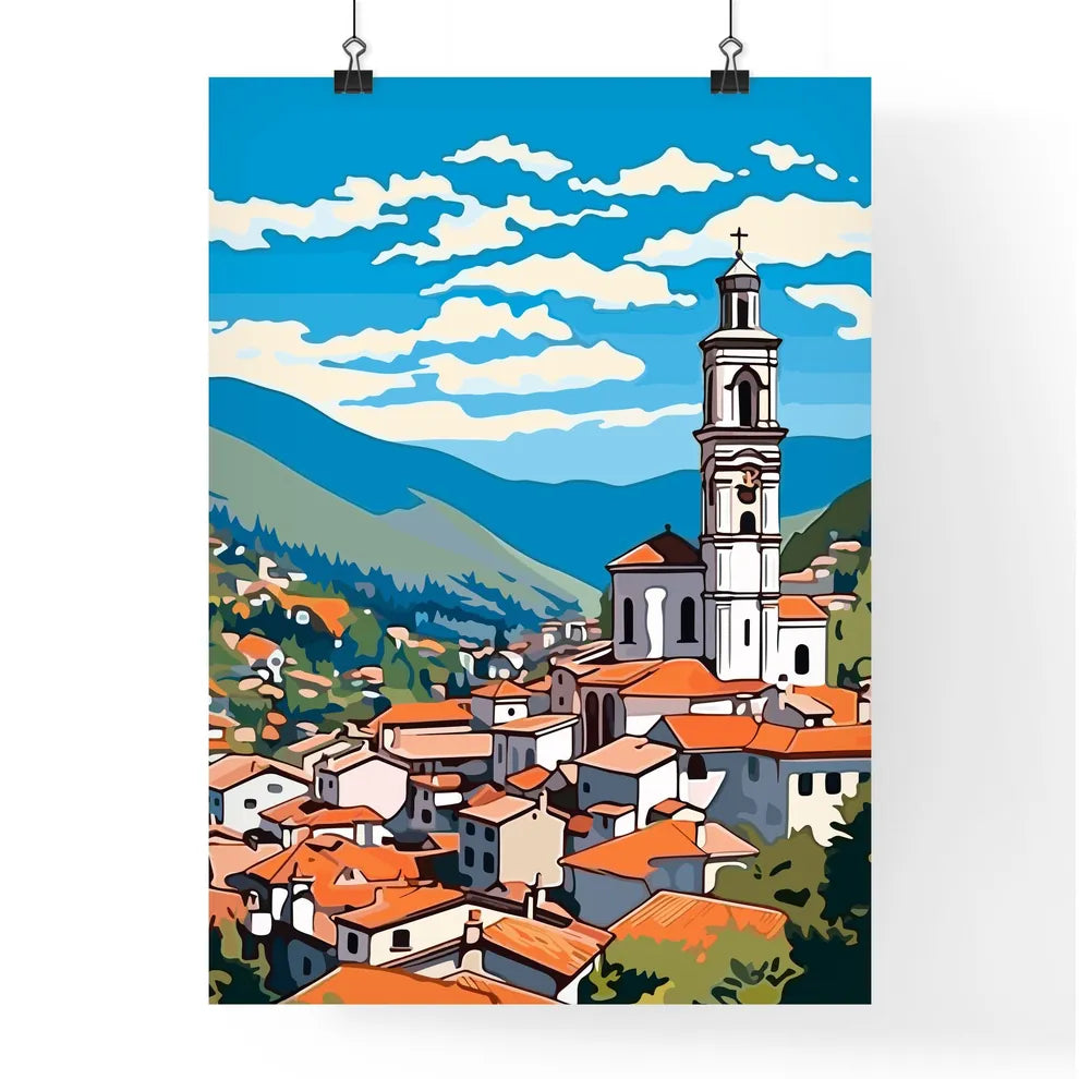 Segova Spain - A Building With A Tower In A Valley Poster