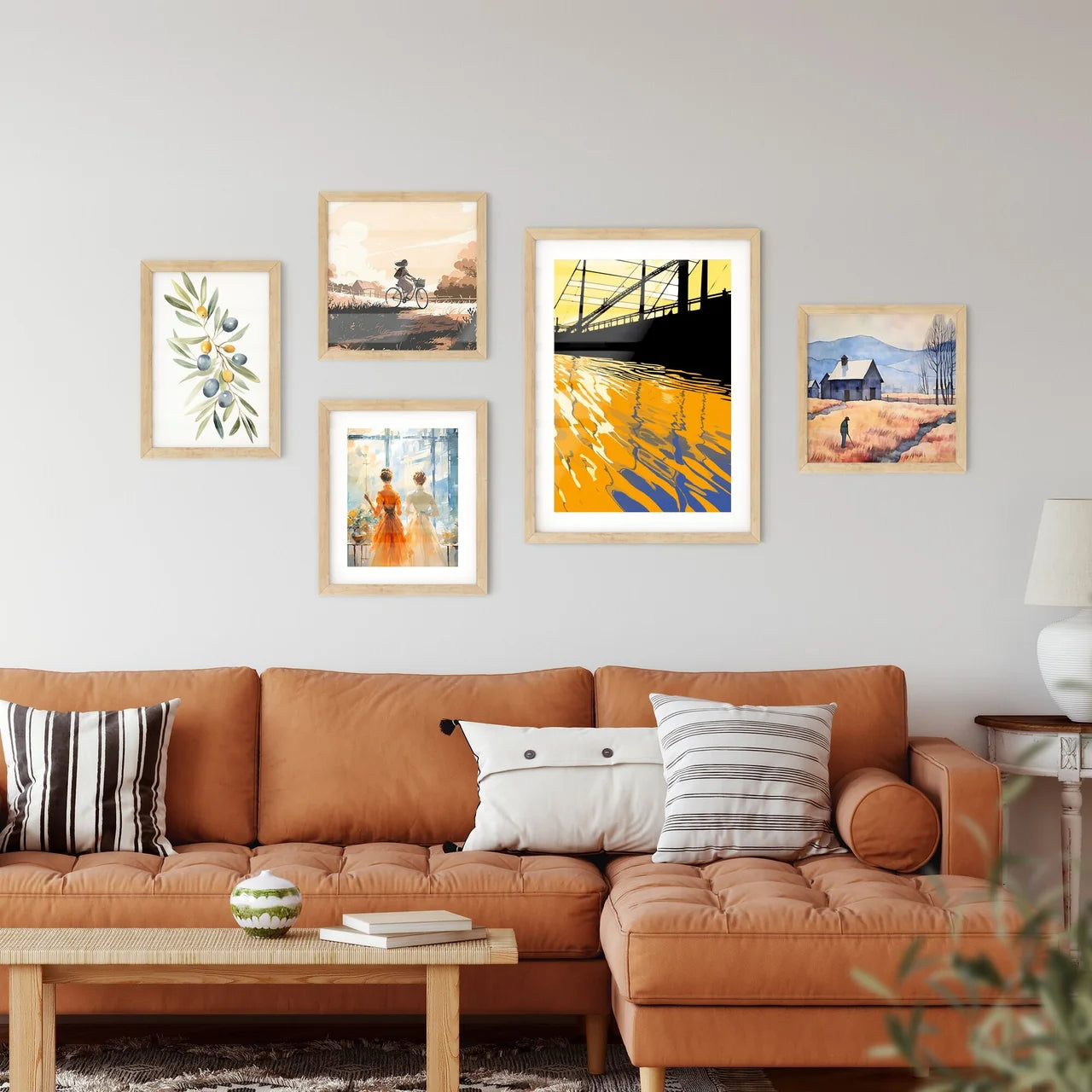 Silhouette Of Santa Monica Pier Reflected -  Wall Art