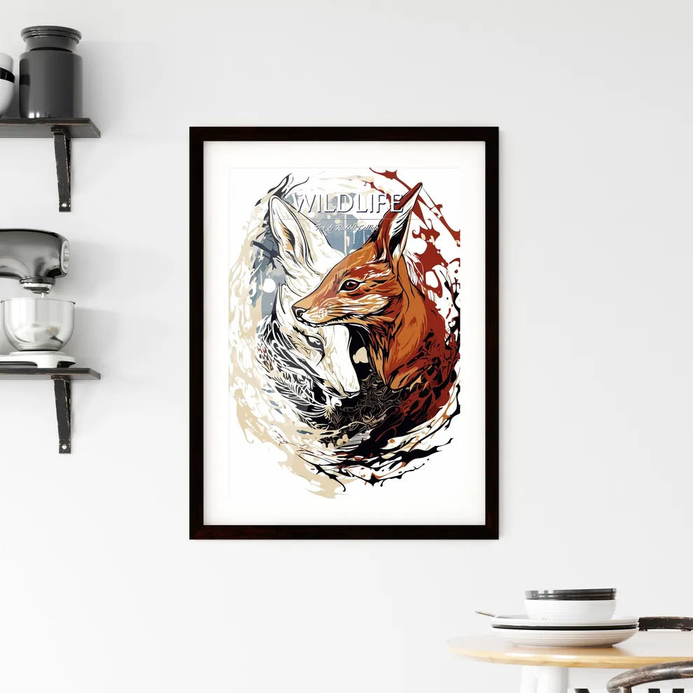 The Fox And The Rabbit Poster  Framed Print