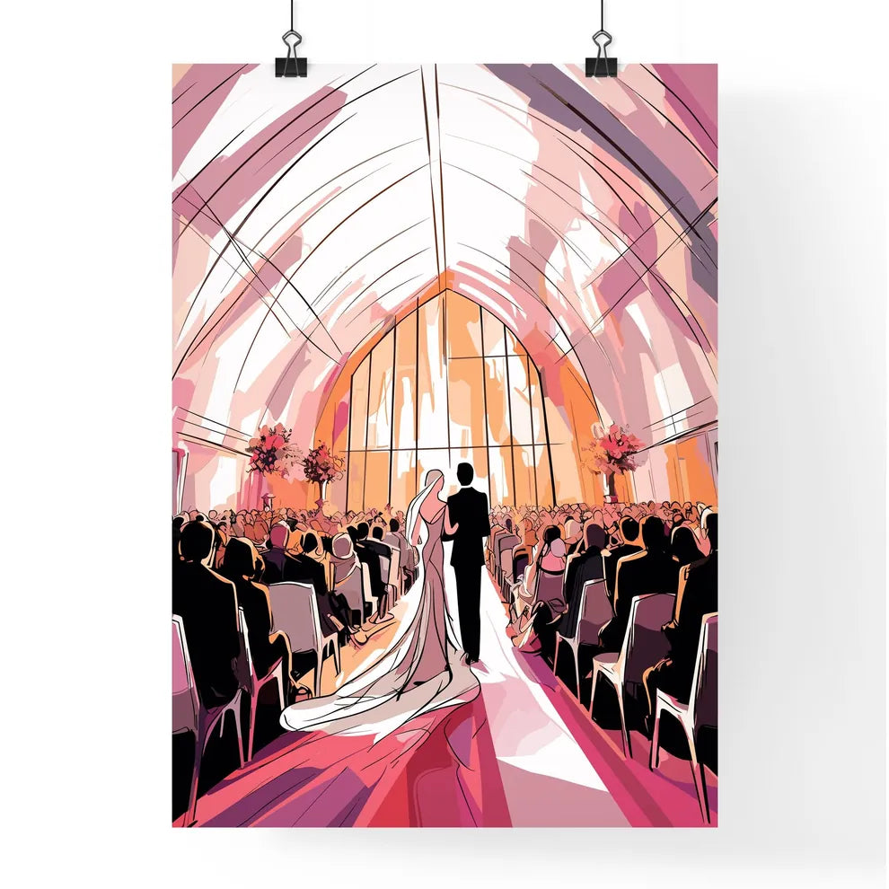 Wedding Setting Where The Ceremony Will Take Poster