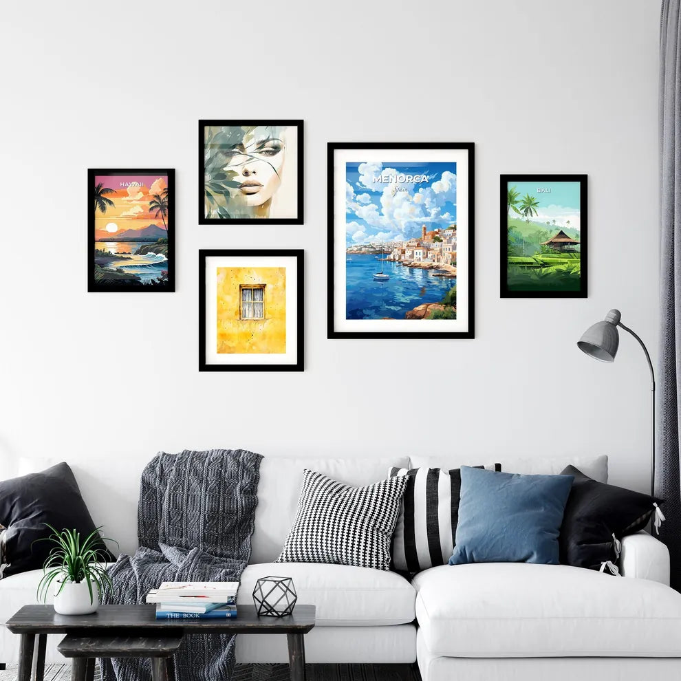 Menorca Spain Skyline - A Sailboat On The Water - Customizable Travel Gift Default Title