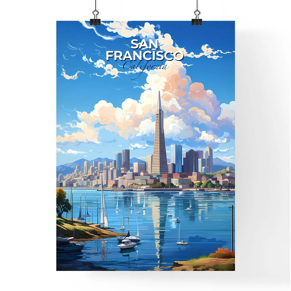 San Francisco Skyline - A City Skyline With Boats On The Water - Customizable Travel Gift Default Title