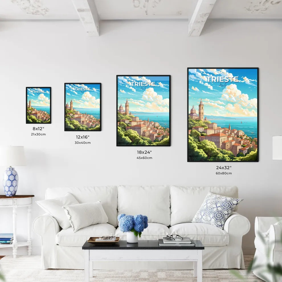 Trieste Italy Skyline - A City By The Water - Customizable Travel Gift Default Title