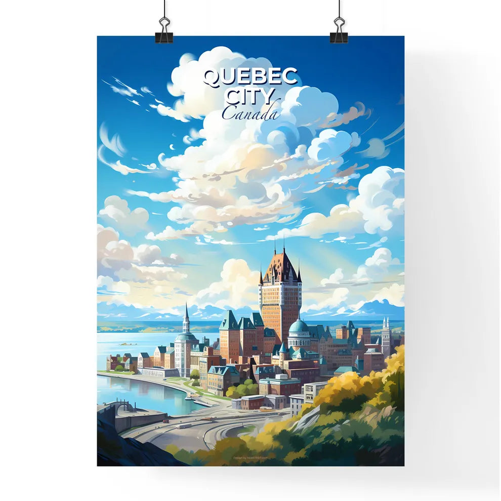 Quebec City Canada Skyline - A City By The Water - Customizable Travel Gift Default Title