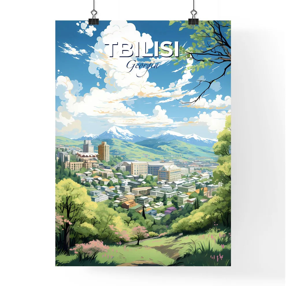 Tbilisi Georgia Skyline - A City In The Mountains - Customizable Travel Gift Default Title