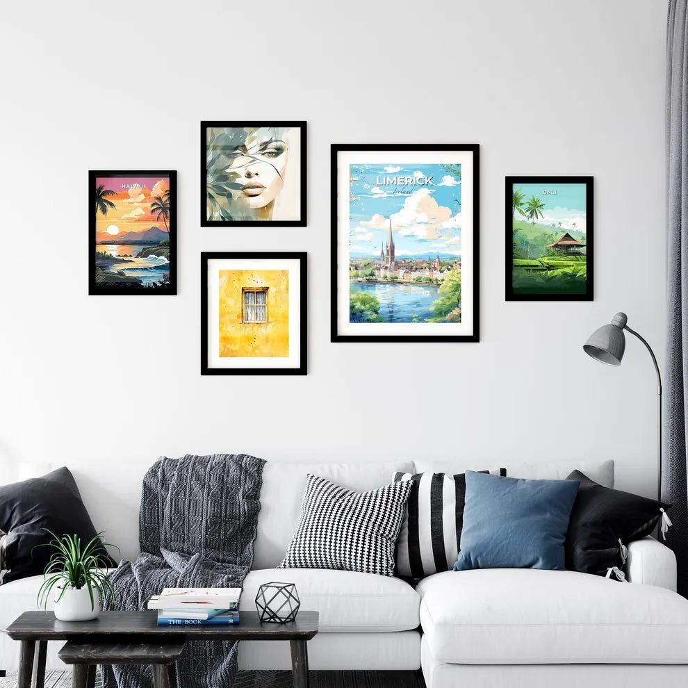 Limerick Ireland Skyline - A City With A Church And A River - Customizable Travel Gift Default Title